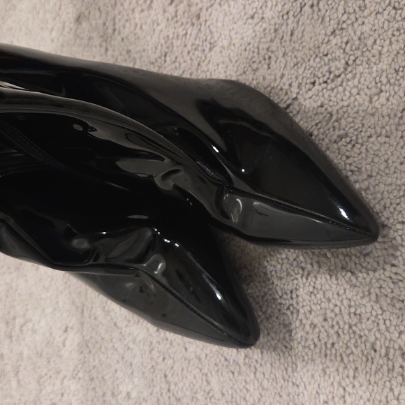 Black Patent Leather Over-the-Knee Boots - Picture 4 of 5